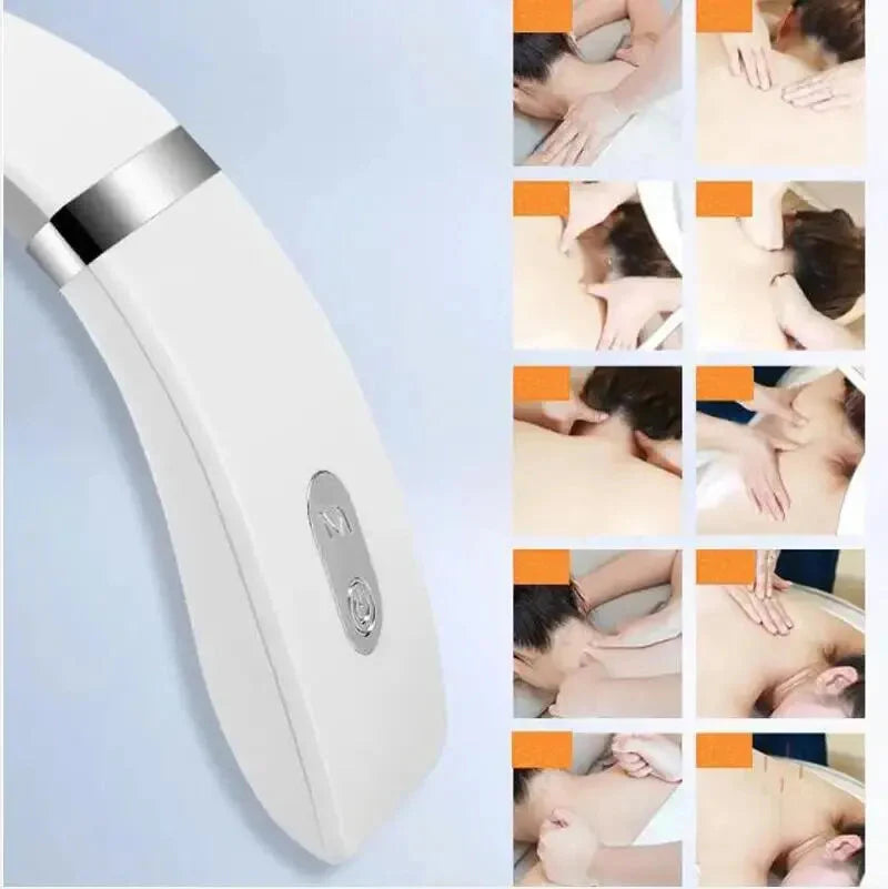 Cervical Massager Protable Mini Neck Shoulder Massager Deep Massage Neck Warm Pressing Neck Pressing Care-2