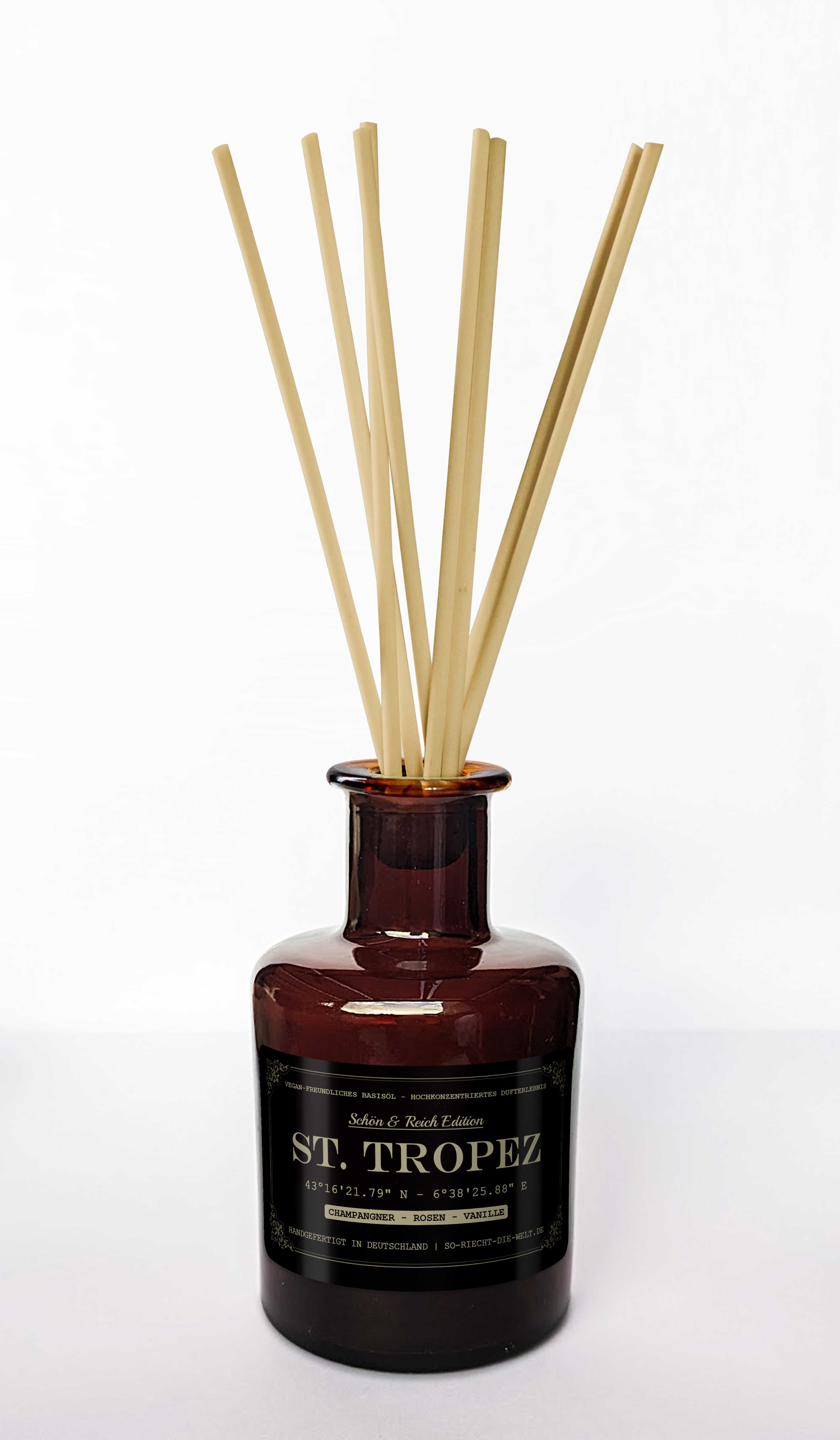 Saint Tropez Raumduft Diffuser - Schön & Reich Edition - Champagner | Rosen | Vanille
