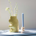 Fluxo Ceramic Vase -  Large Pistachio Green-1