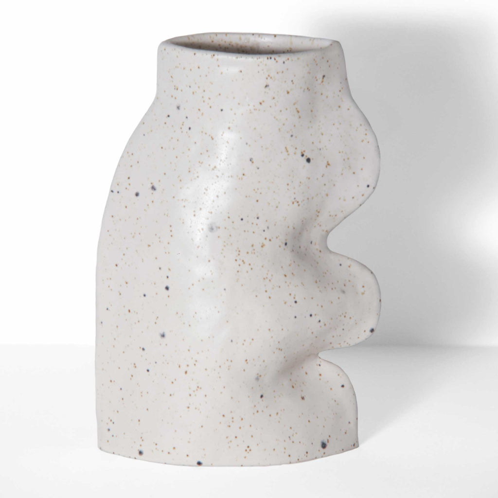 Fluxo Ceramic Vase -  Large White-0