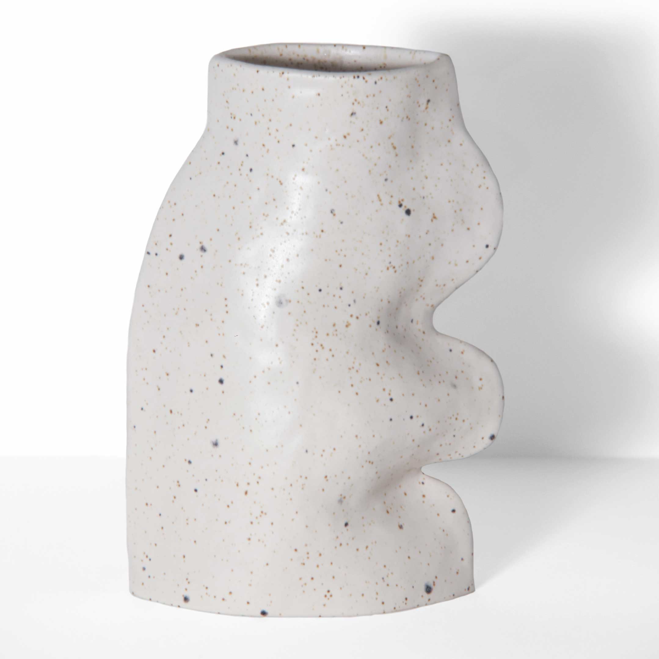 Fluxo Ceramic Vase -  Large White-0