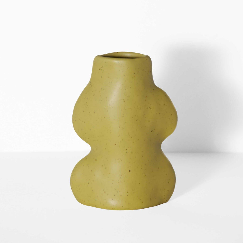 Fluxo Ceramic Vase -  Small Pistachio Green-0