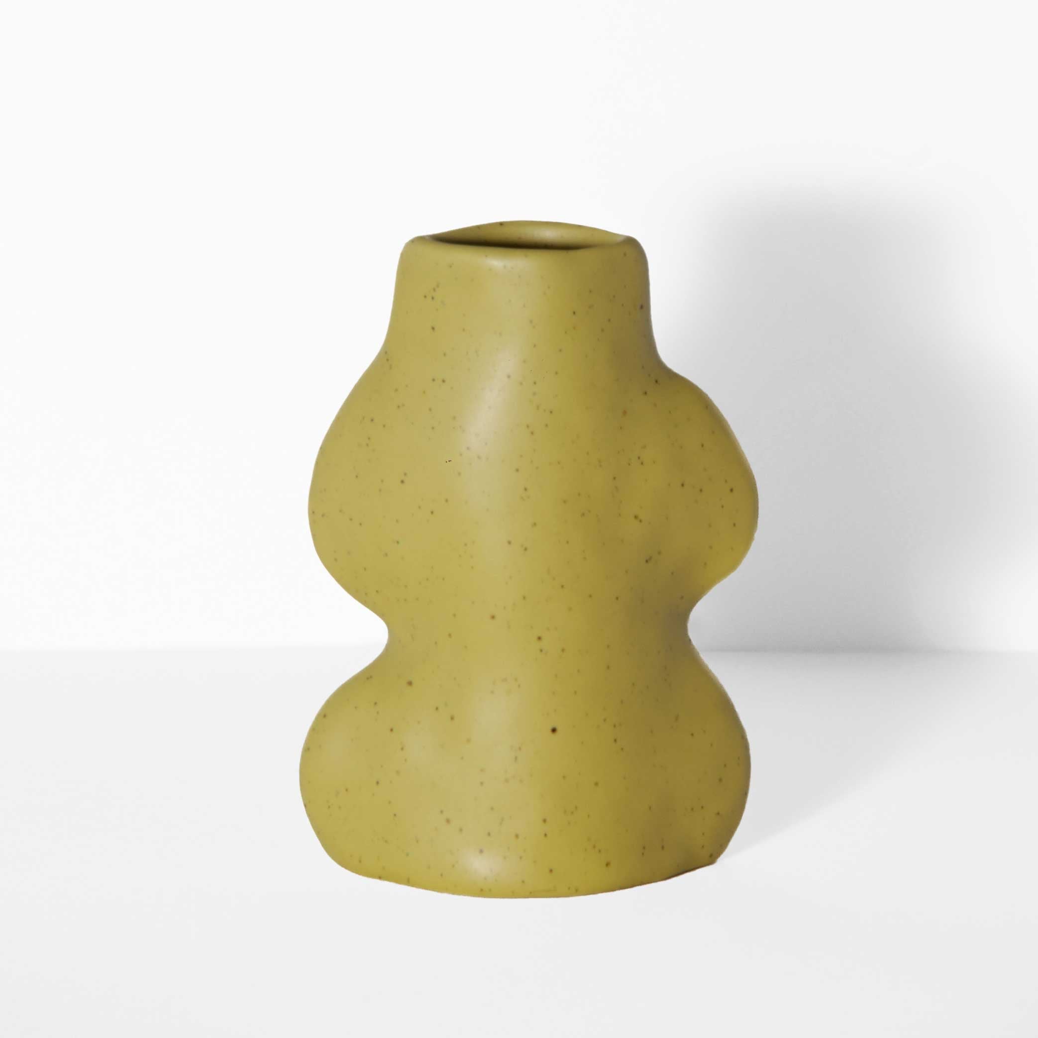 Fluxo Ceramic Vase -  Small Pistachio Green-0